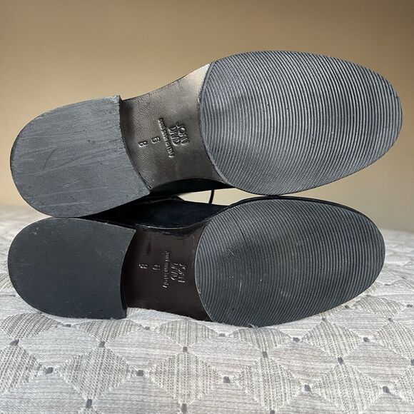 Joan & David Black Leather Lace Up Knee High Tall Riding Boot Women US 6 Italy - Picture 14 of 16